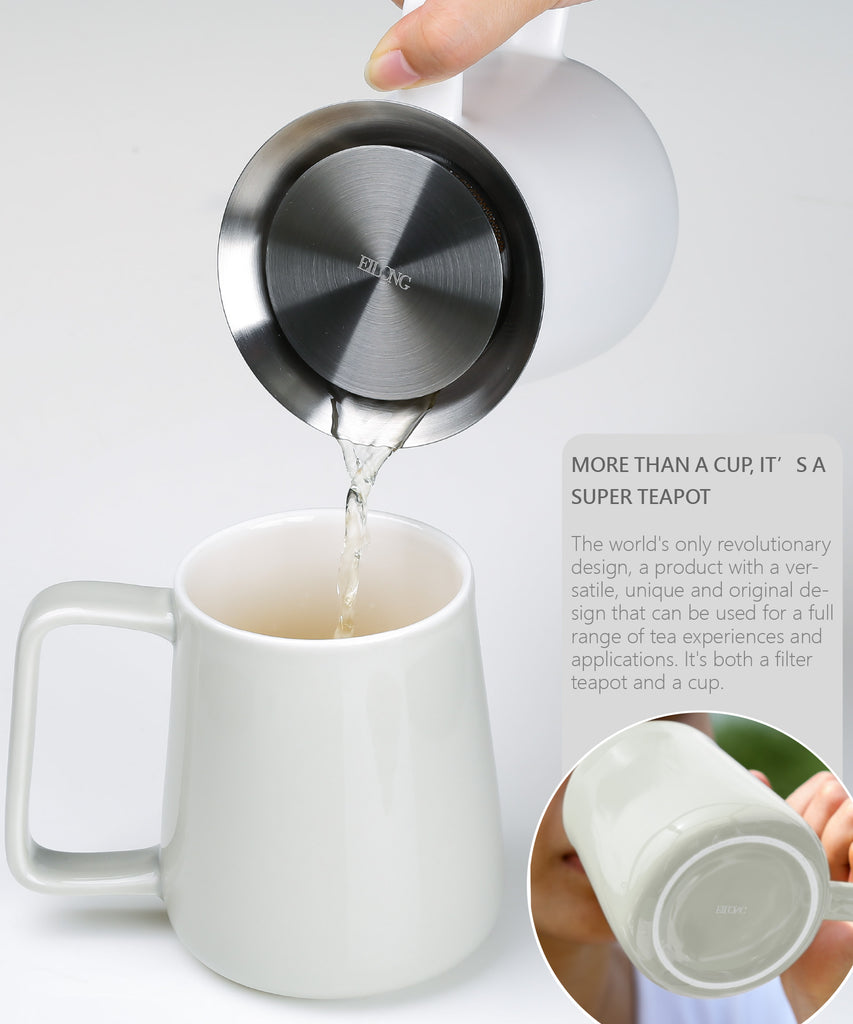 ceramic teapot with filter-tea life 360 teapot 15oz 3