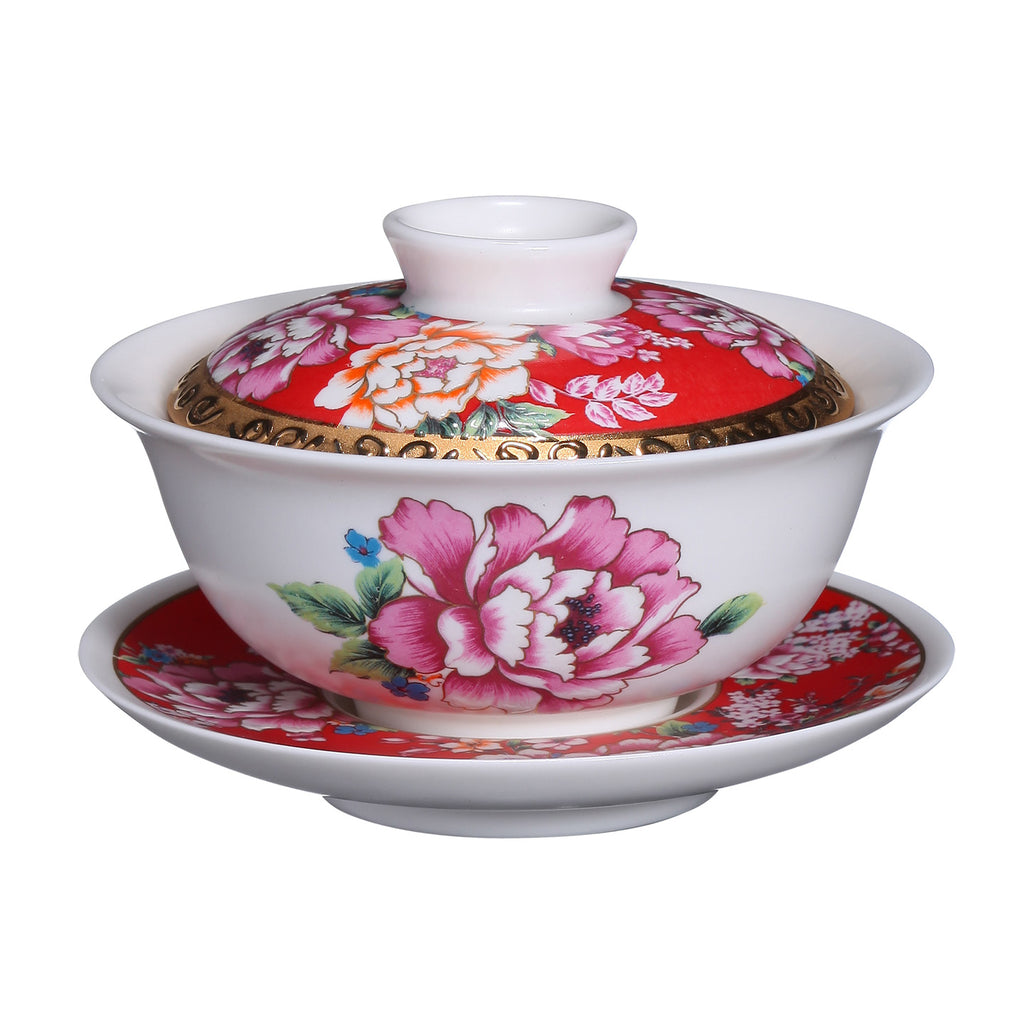 Chinese Ceramic Tea Bowl-Charming Taiwan Gaiwan