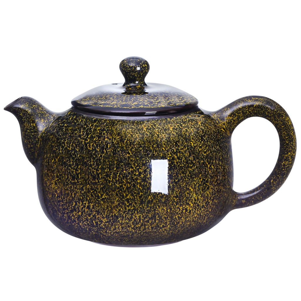Chinese Ceramic Teapot-Temmoku Glaze yellow 200ml