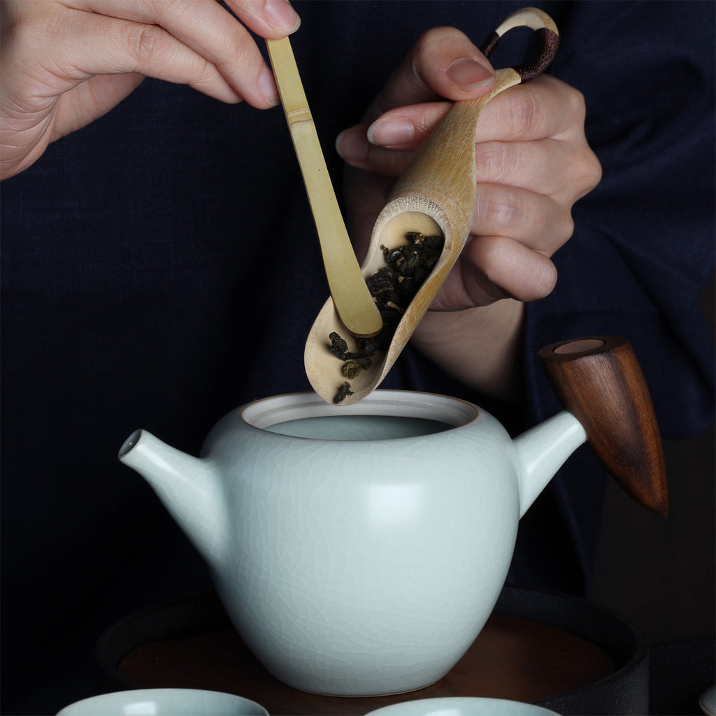 Chinese Teapot-Bluish Green Ru Ware 4