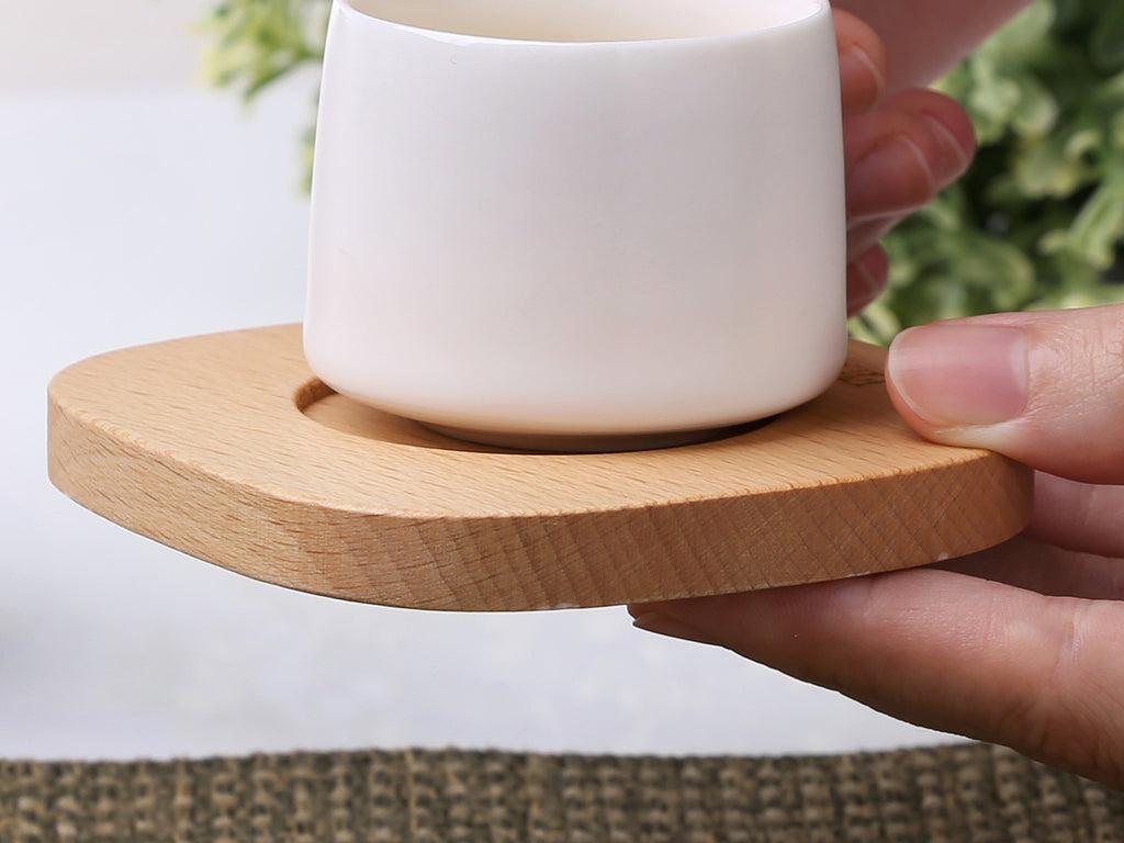 Small Saucer for Tea Cup-Classical Wood Saucer