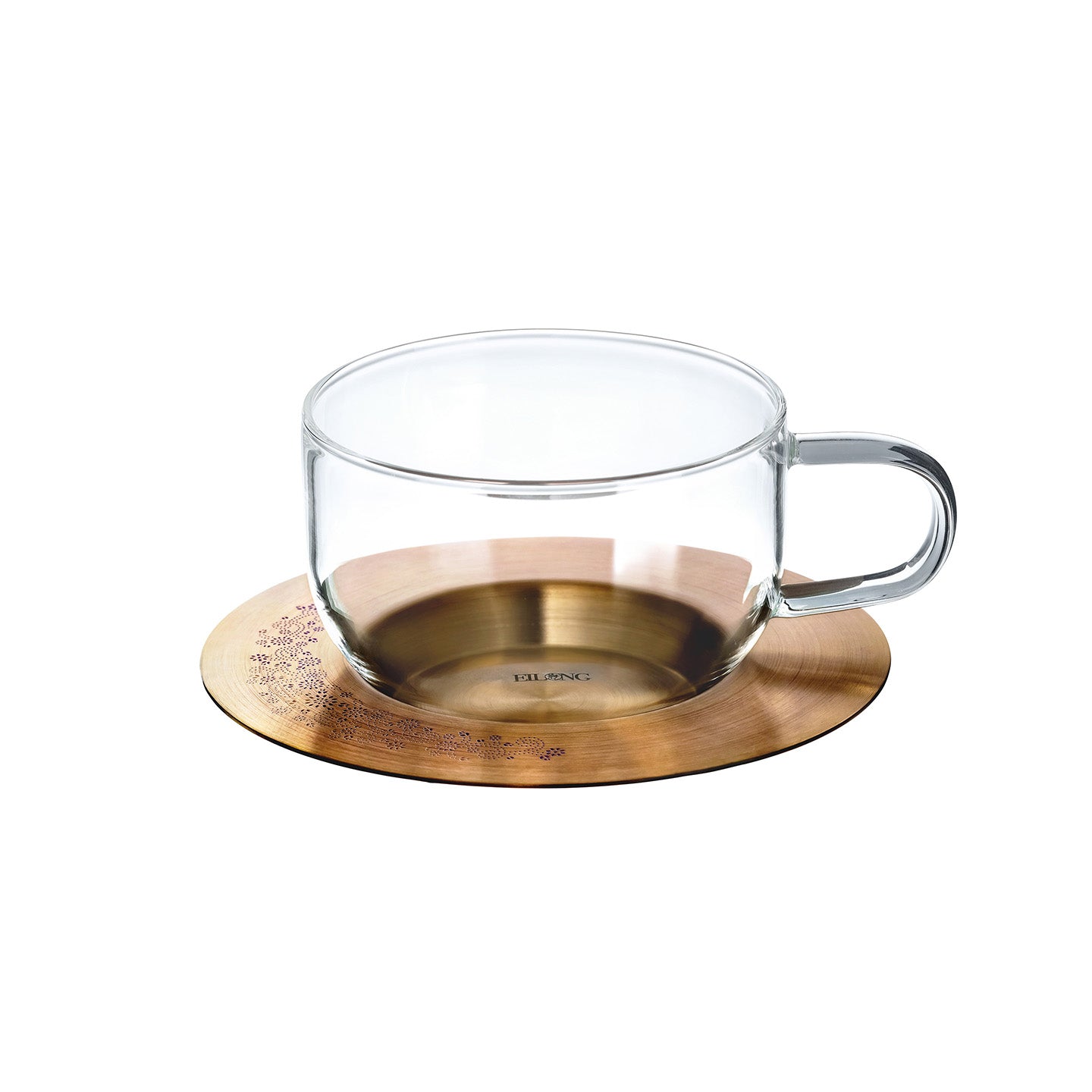 Aurora Glass Cup & Saucer (240ml)