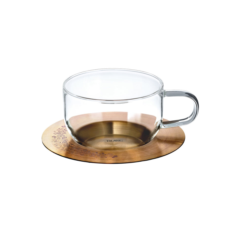 Aurora Glastasse & Untertasse (240ml)