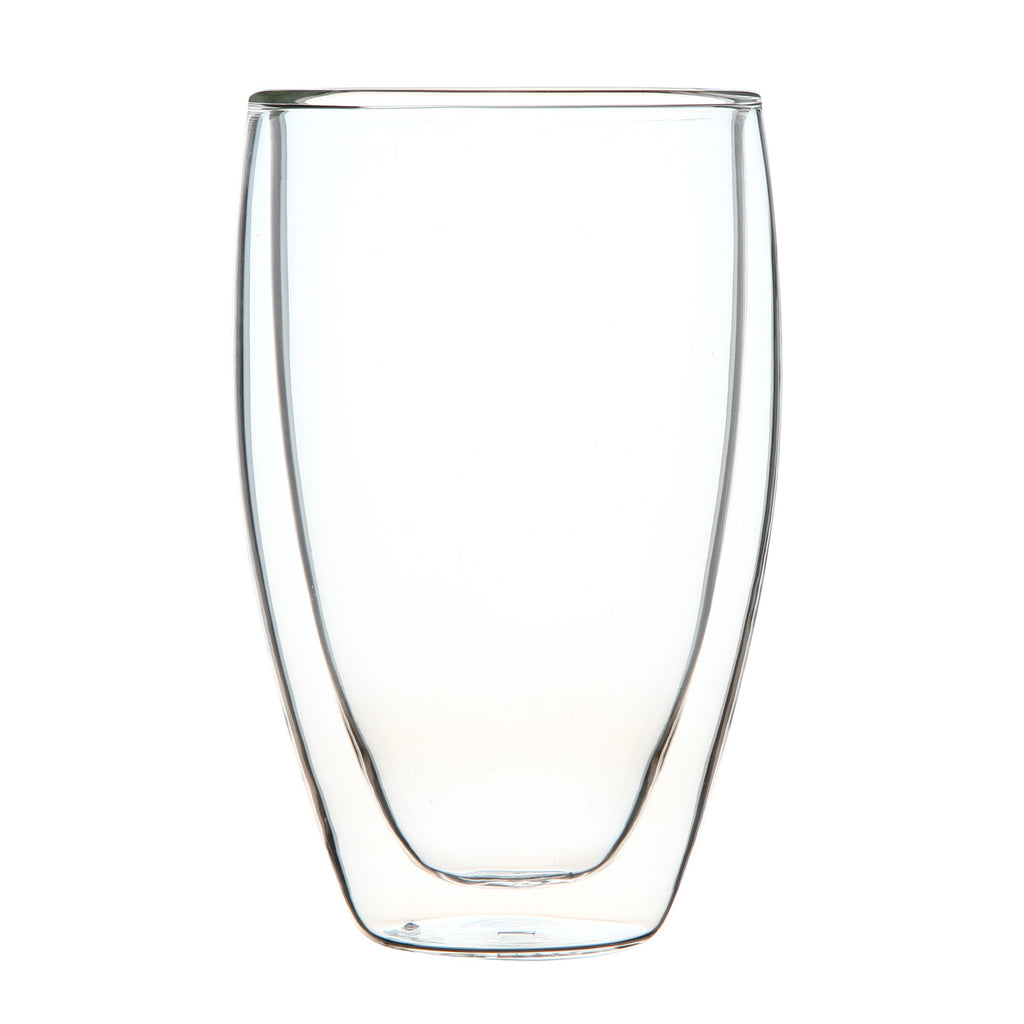 Clear Glass Coffee Cup-Double Wall Cup 400ml 1