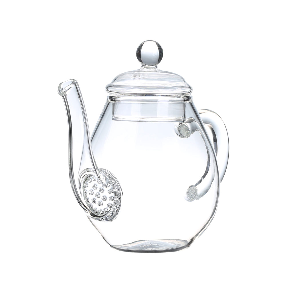 Clear Glass Teapot-Classical Pear Shape 1