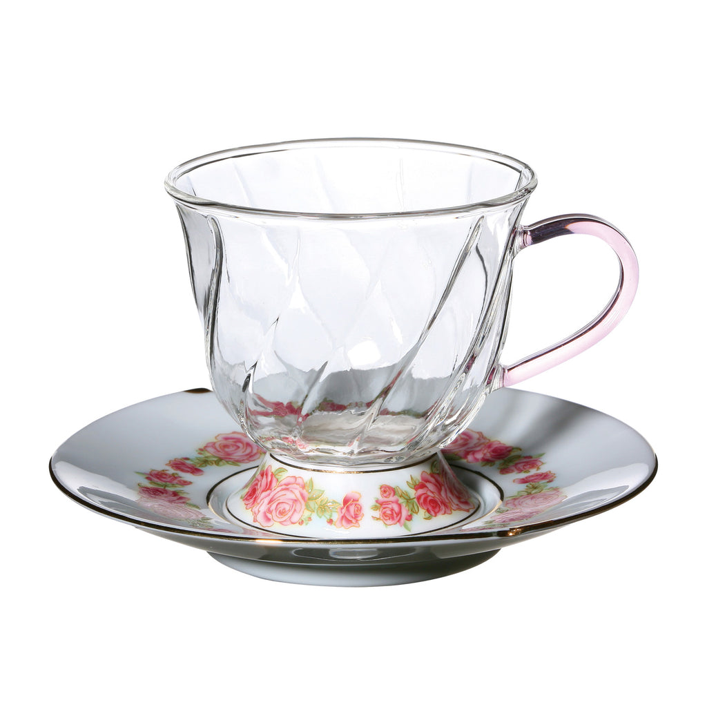 Coffee Cup and Saucer-Fusion Rose 200ml
