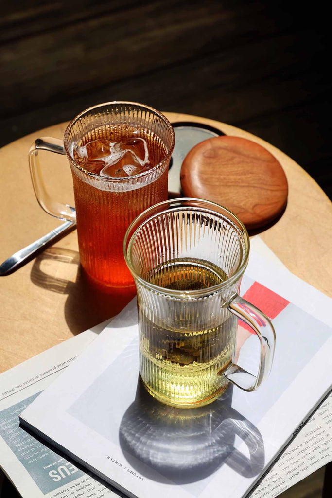 Designer Tea Mug-Silver Lining Glass Infuser Mug 2