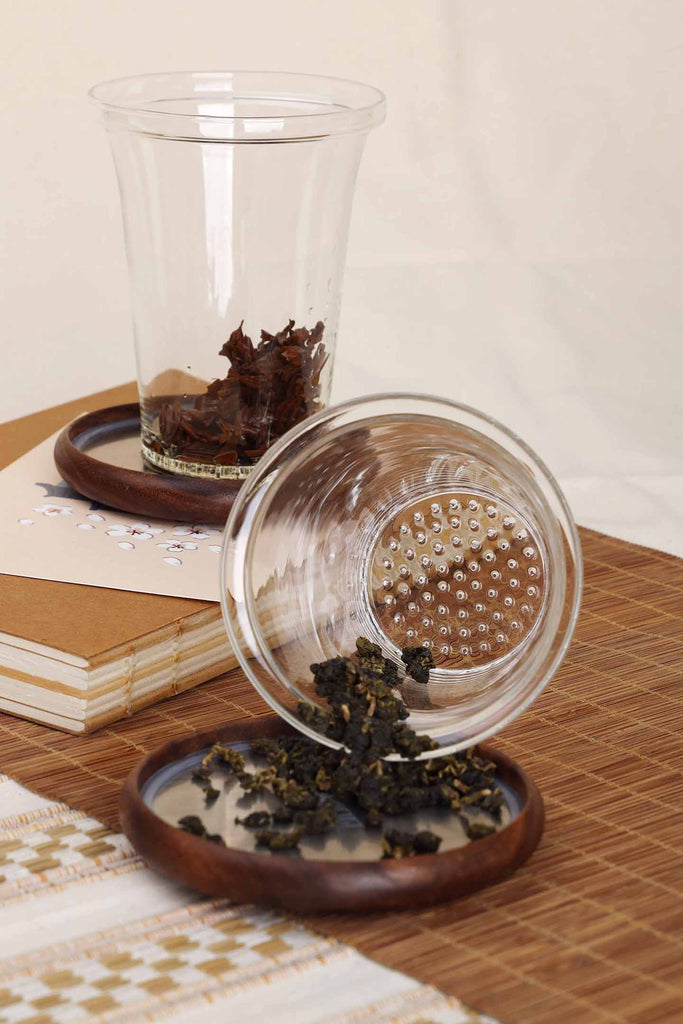 Designer Tea Mug-Silver Lining Glass Infuser Mug 4