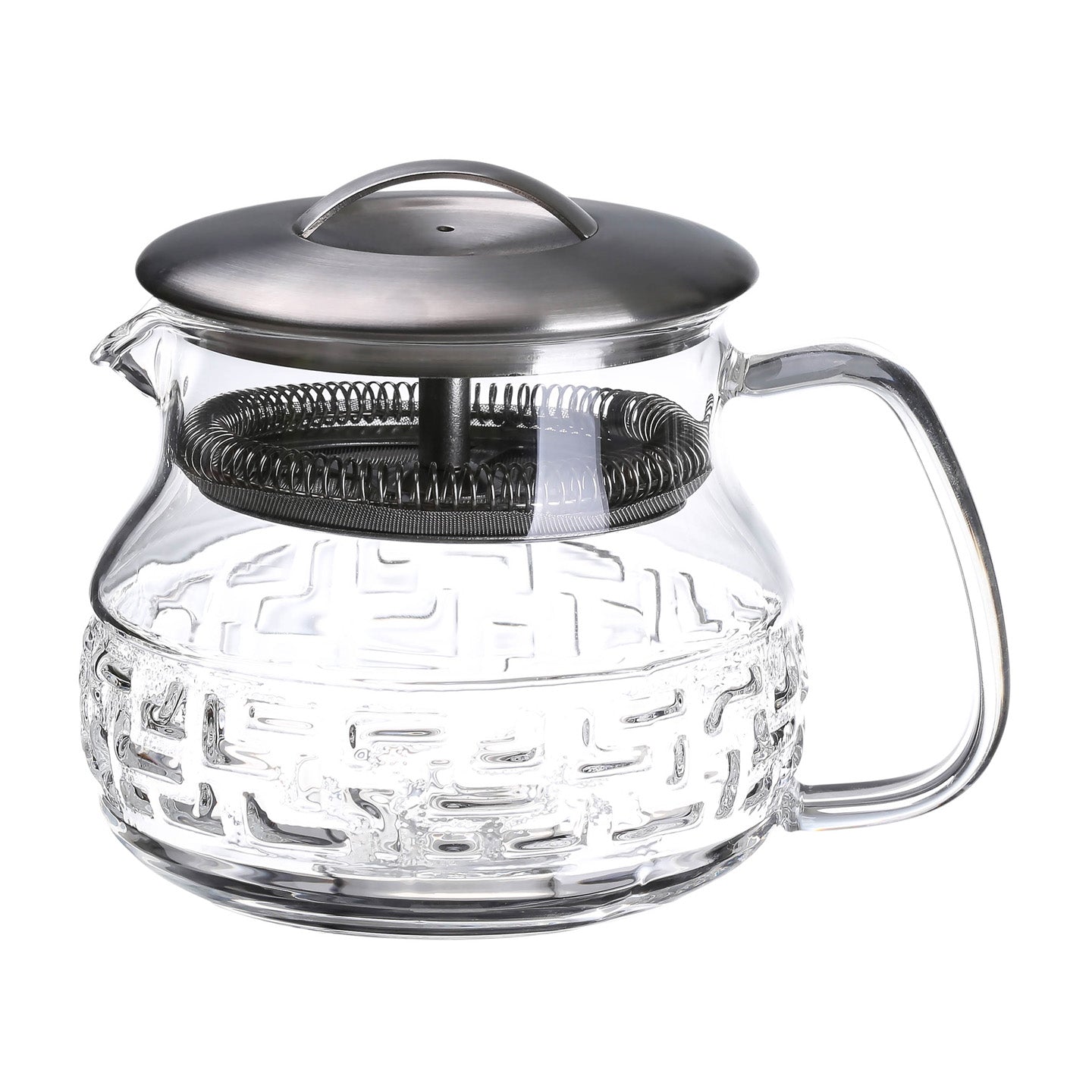 Mini Size Glass Teapot Tea Kettle-with Stainless