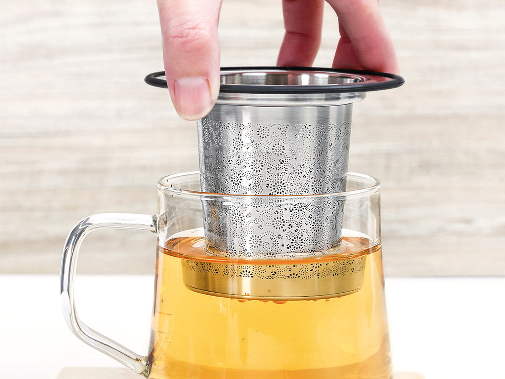 luxury stainless steel tea infuser-Aurora Tea Infuser 04