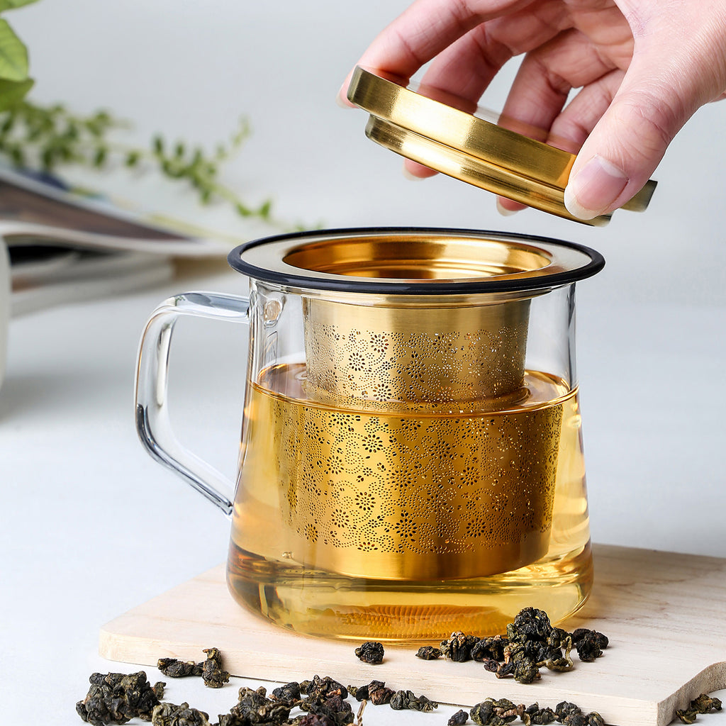 luxury stainless steel tea infuser-Aurora Tea Infuser