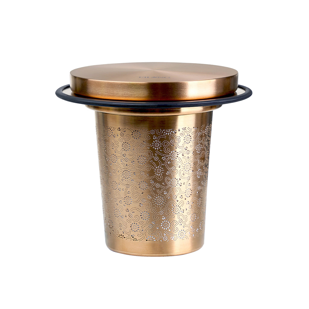luxury stainless steel tea infuser-Aurora Tea Infuser Titanium