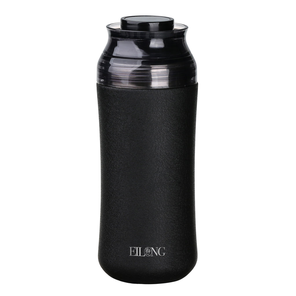 Mini Vacuum Insulated Bottle-Enamel Thermos Bottle 10oz black