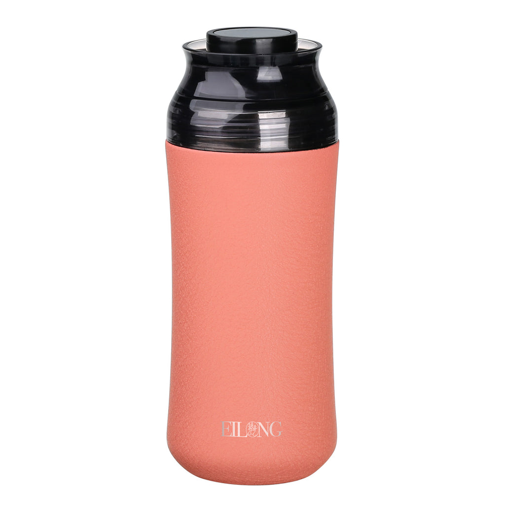 Mini Vacuum Insulated Bottle-Enamel Thermos Bottle 10oz pink