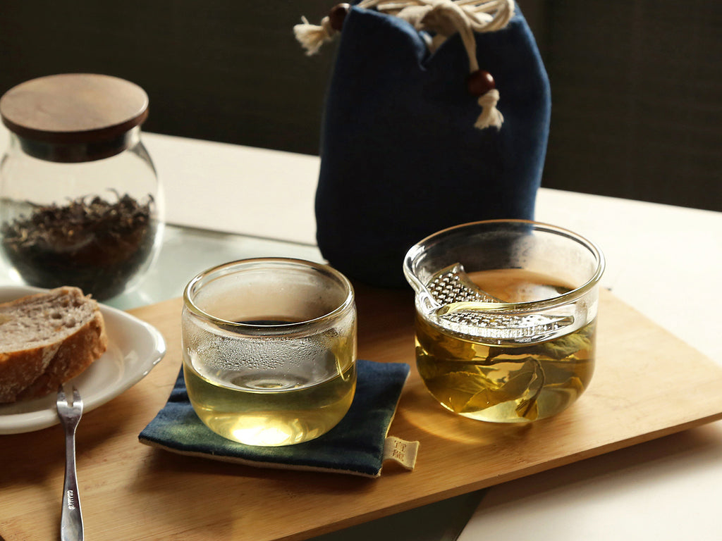 Teapot Set for One-Quicker Glass Tasting Set 5