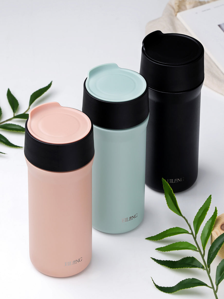 Insulated Water Coffee Cup 300ml 500ml 304 Stainless Steel Vacuum Flask Thermos  10 oz 17 oz