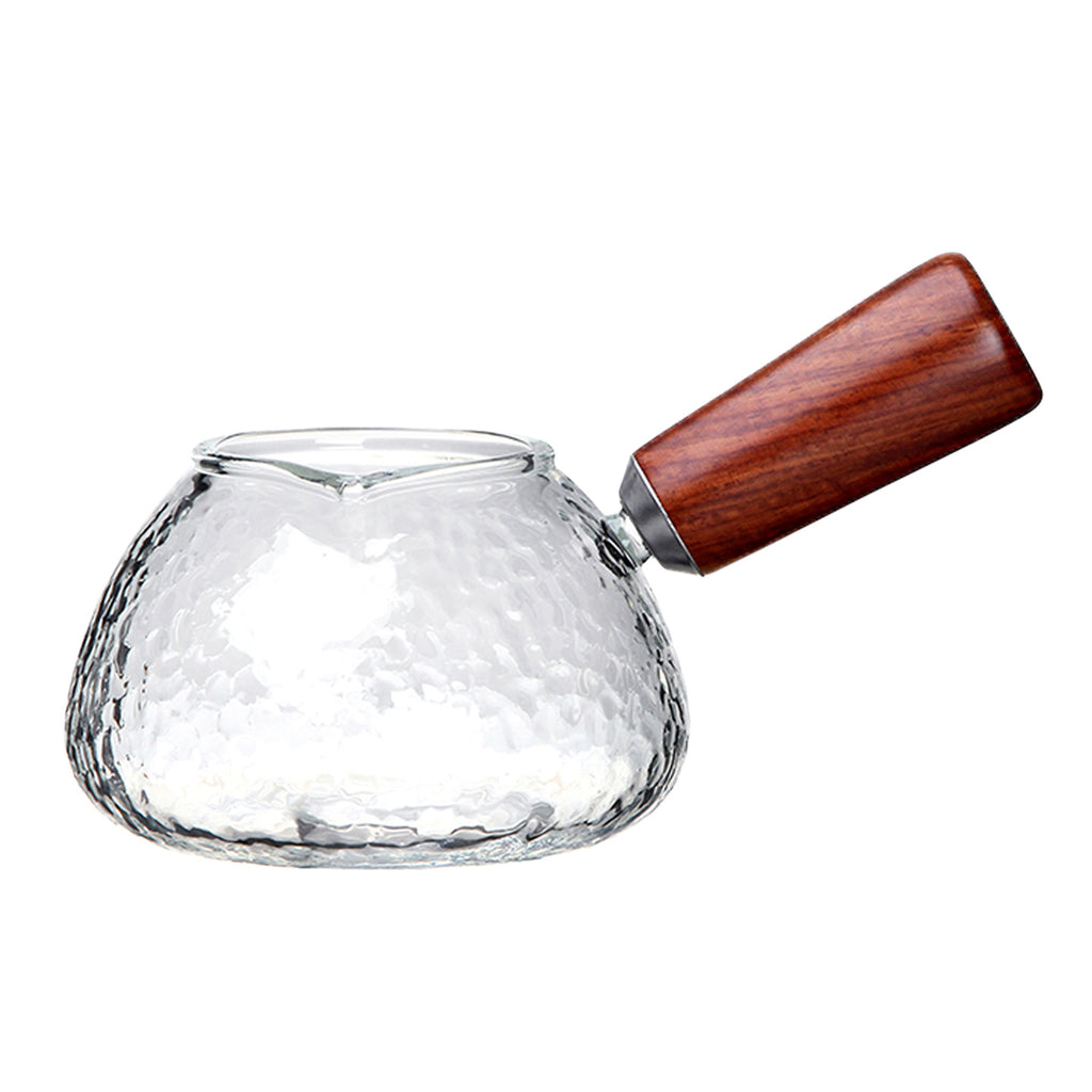 Small Glass Pitcher-Hammer Impression Low