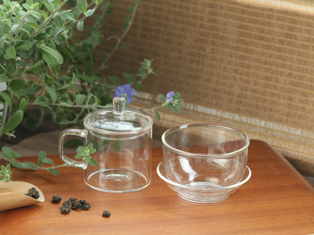 Clear Tea Cup Set-Glass Tea Tasting Set 3
