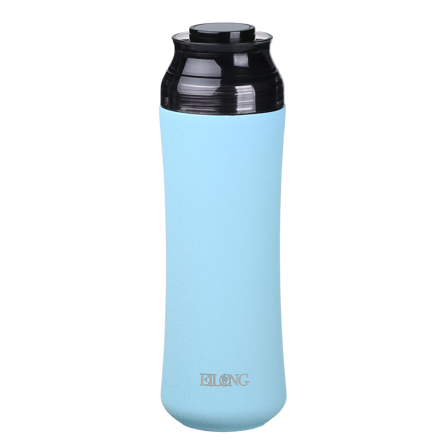 Thermos water bottle, vacuum insulation mobile phone mug 400ml blue stitch